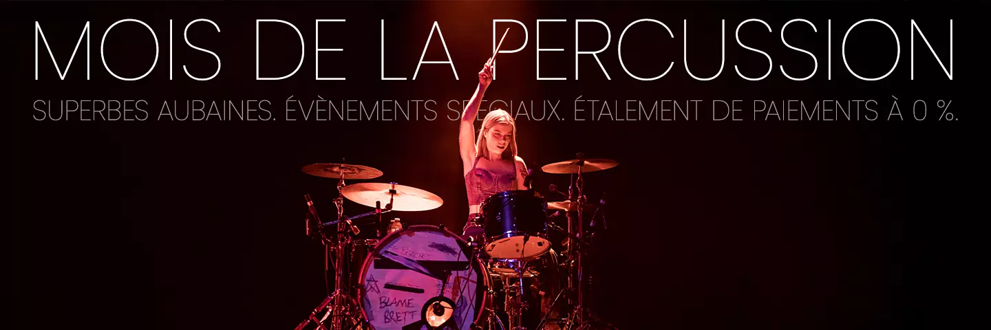 C�est le Mois de la percussion chez Long & McQuade!